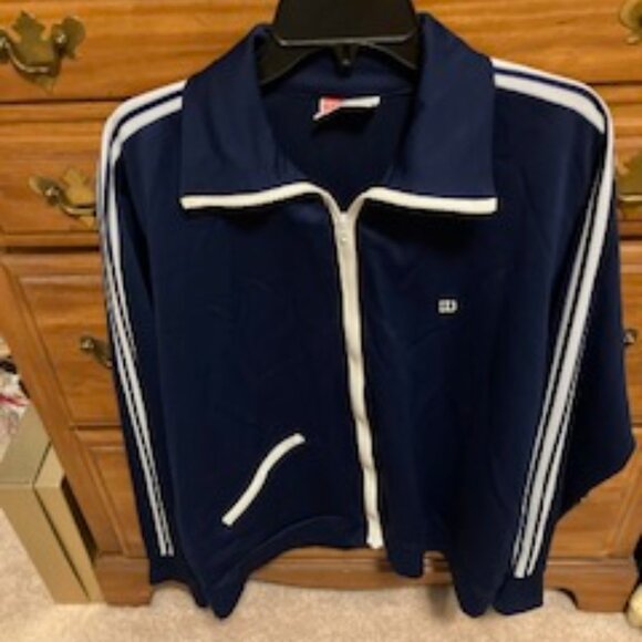 Men's Vintage Wilson Tennis Track Jacket  Size XL  Made in USA - Picture 1 of 8